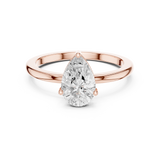 Gold Ring DDLR-1080, Rose Gold, view 4