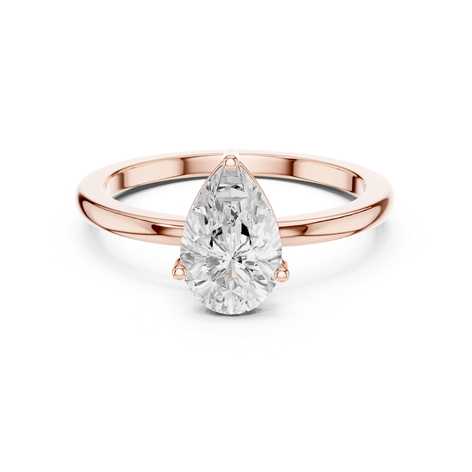 Gold Ring DDLR-1080, Rose Gold, view 4