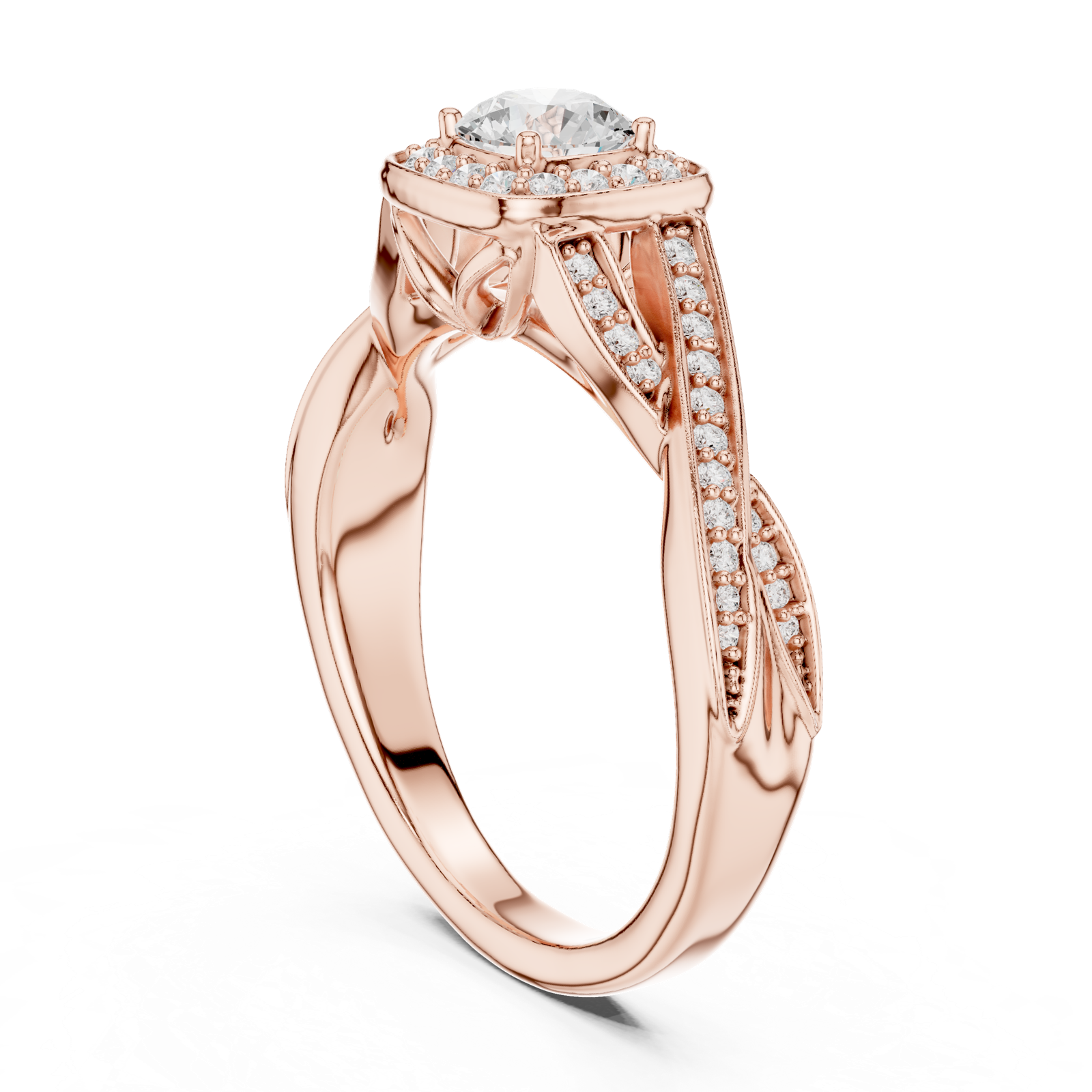 Gold Ring LR-0259, Rose Gold