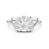 Gold Ring 00001L (50), White Gold