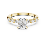 Gold Ring DDLR-907, Yellow Gold, view 4