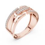 Gold Ring LR-01 (6), Rose Gold, view 2
