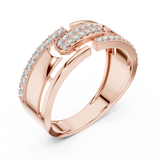 Gold Ring LR-01 (6), Rose Gold, view 2