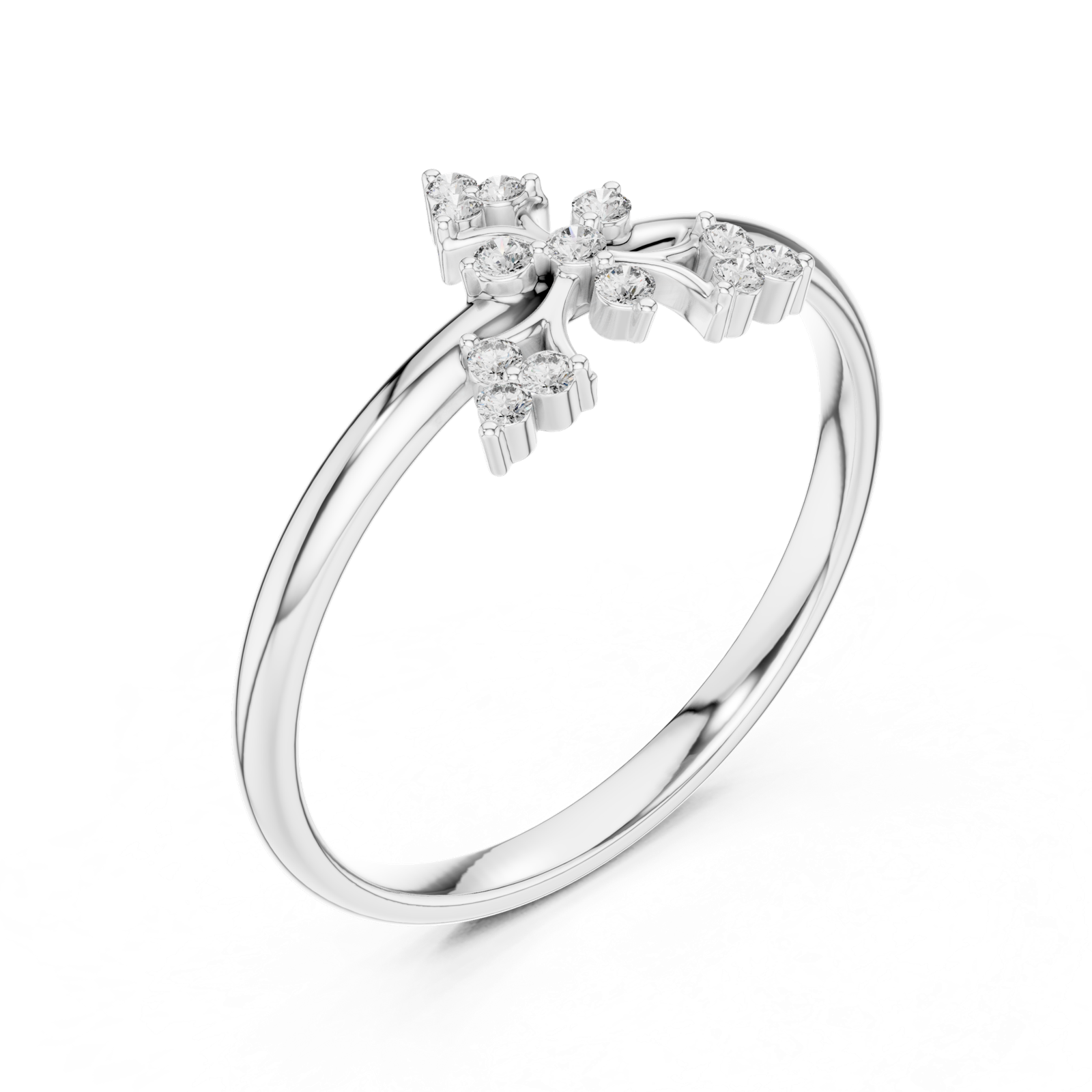 Gold Ring 1 (270), White Gold, view 2