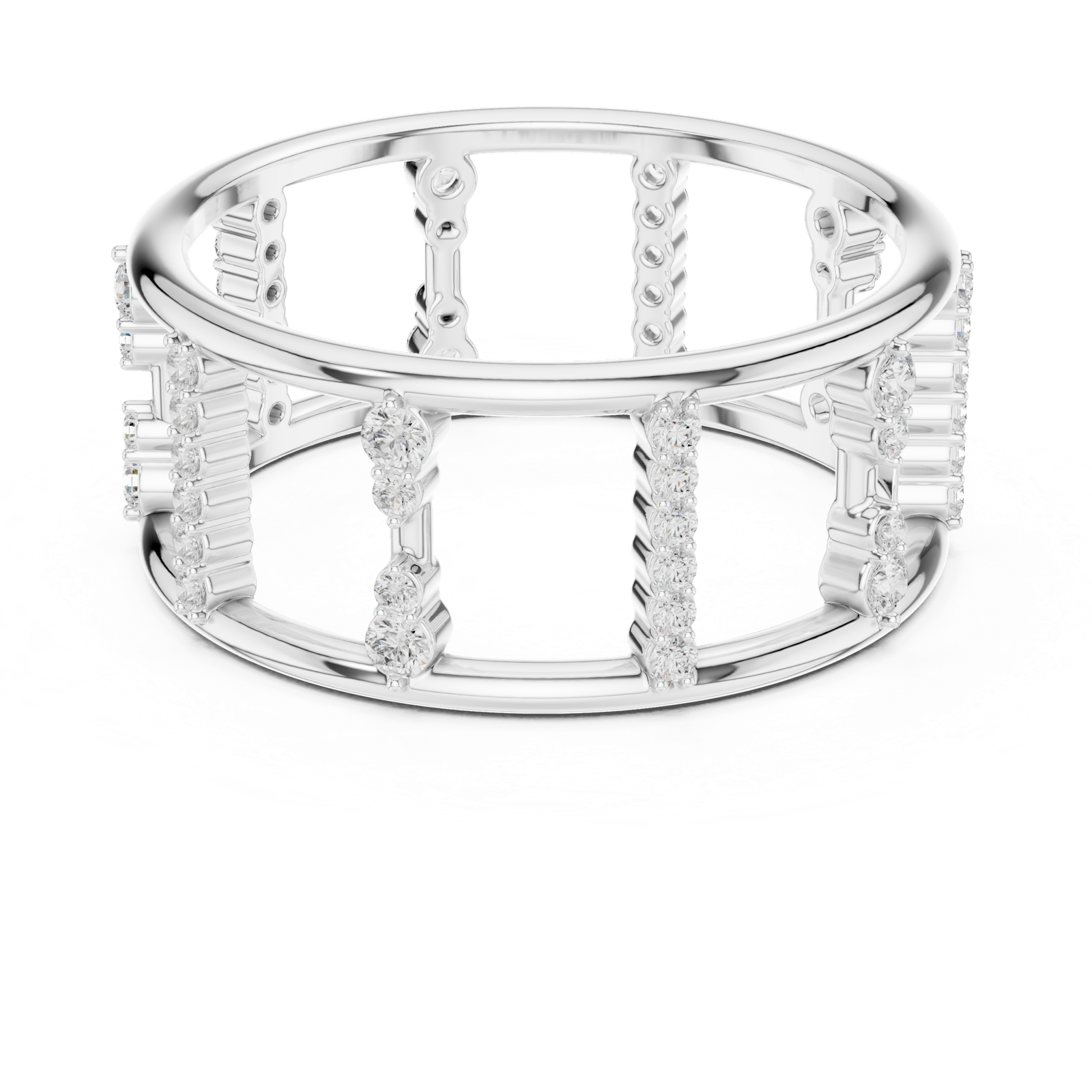 Gold Ring SBWR(48), White Gold, view 4