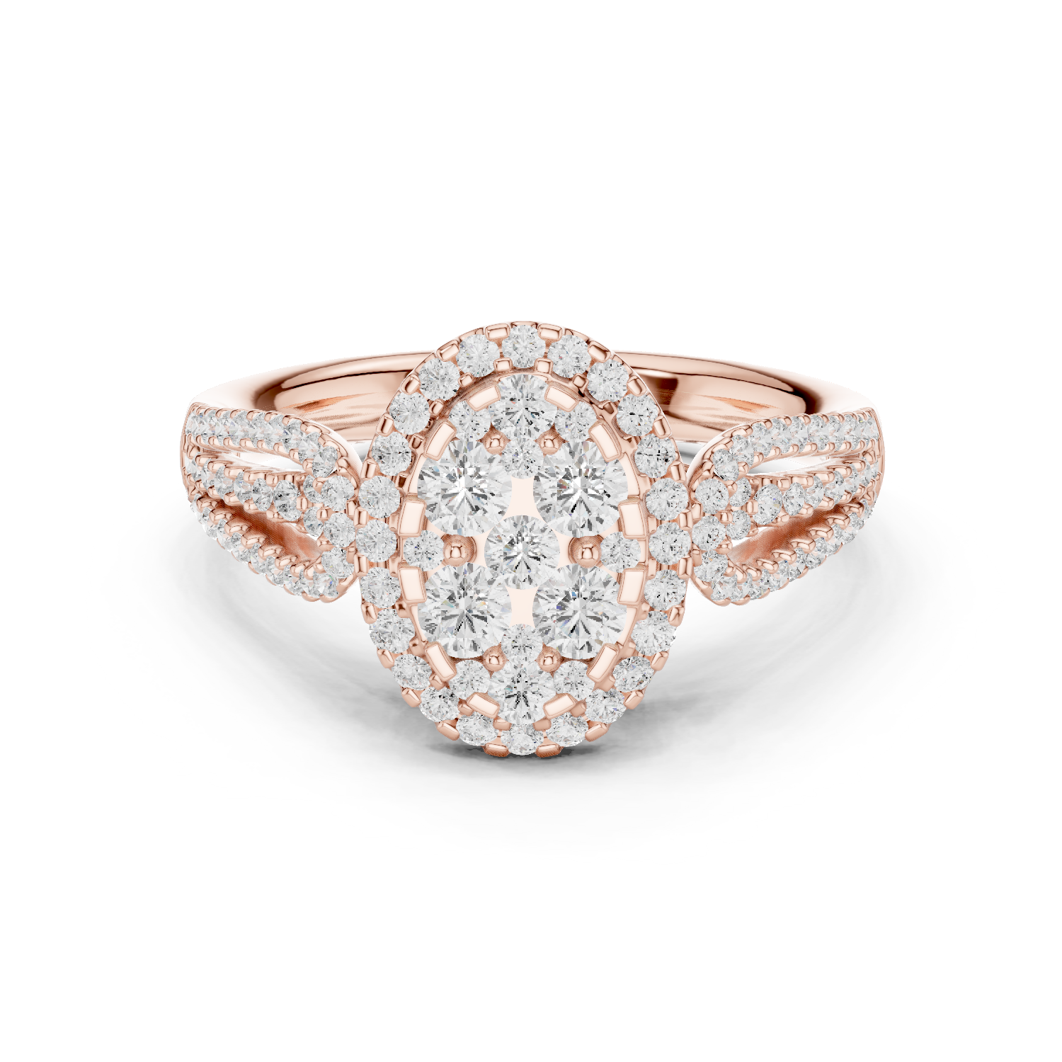 Gold Ring DDLR-758, Rose Gold