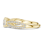 Gold Ring DDLR-636, Yellow Gold, view 3