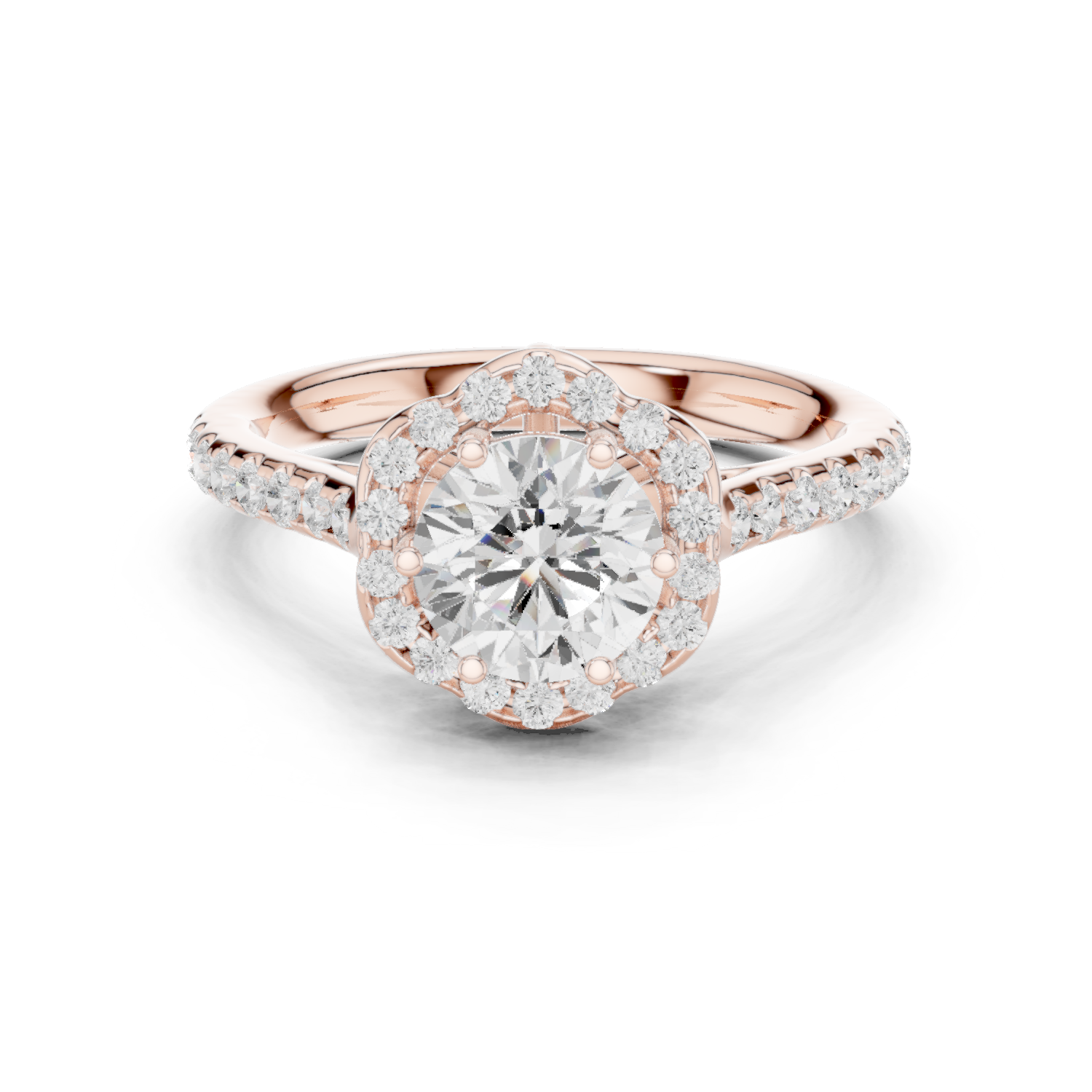 Gold Ring DDLR-677, Rose Gold