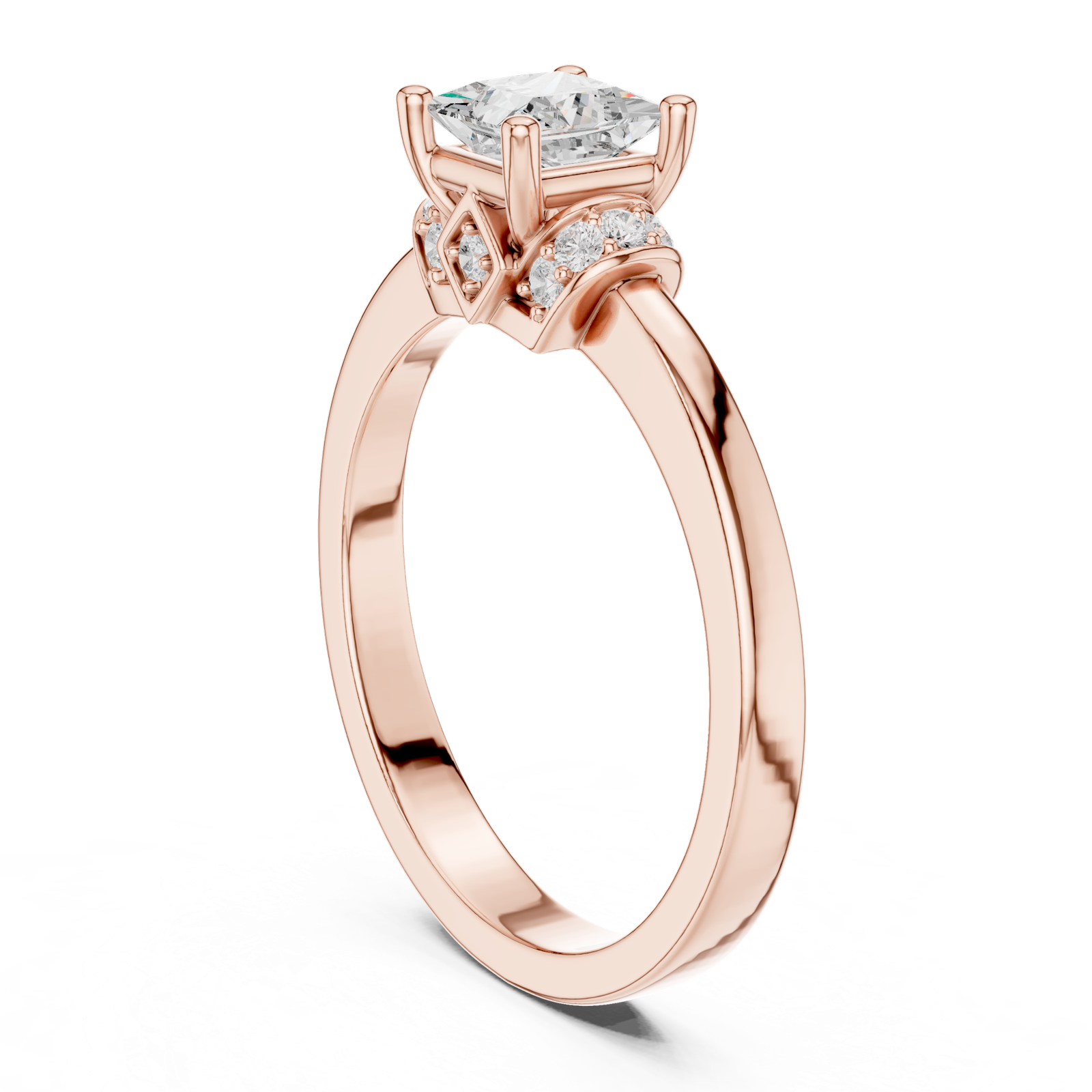 Gold Ring DDLR-496, Rose Gold