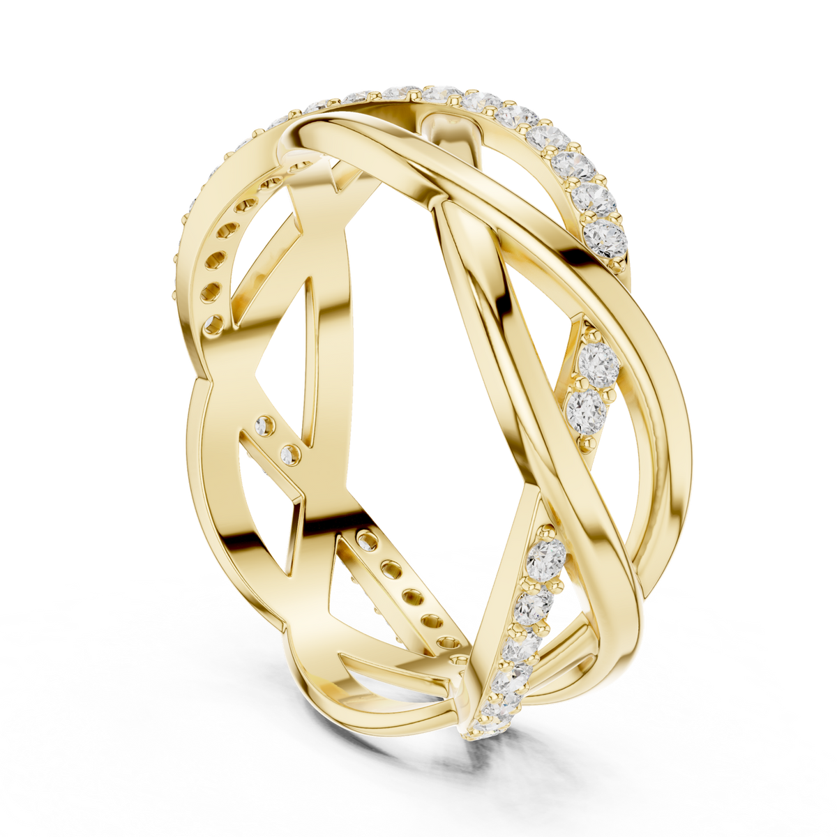 Gold Ring L22-R8, Yellow Gold, view 1