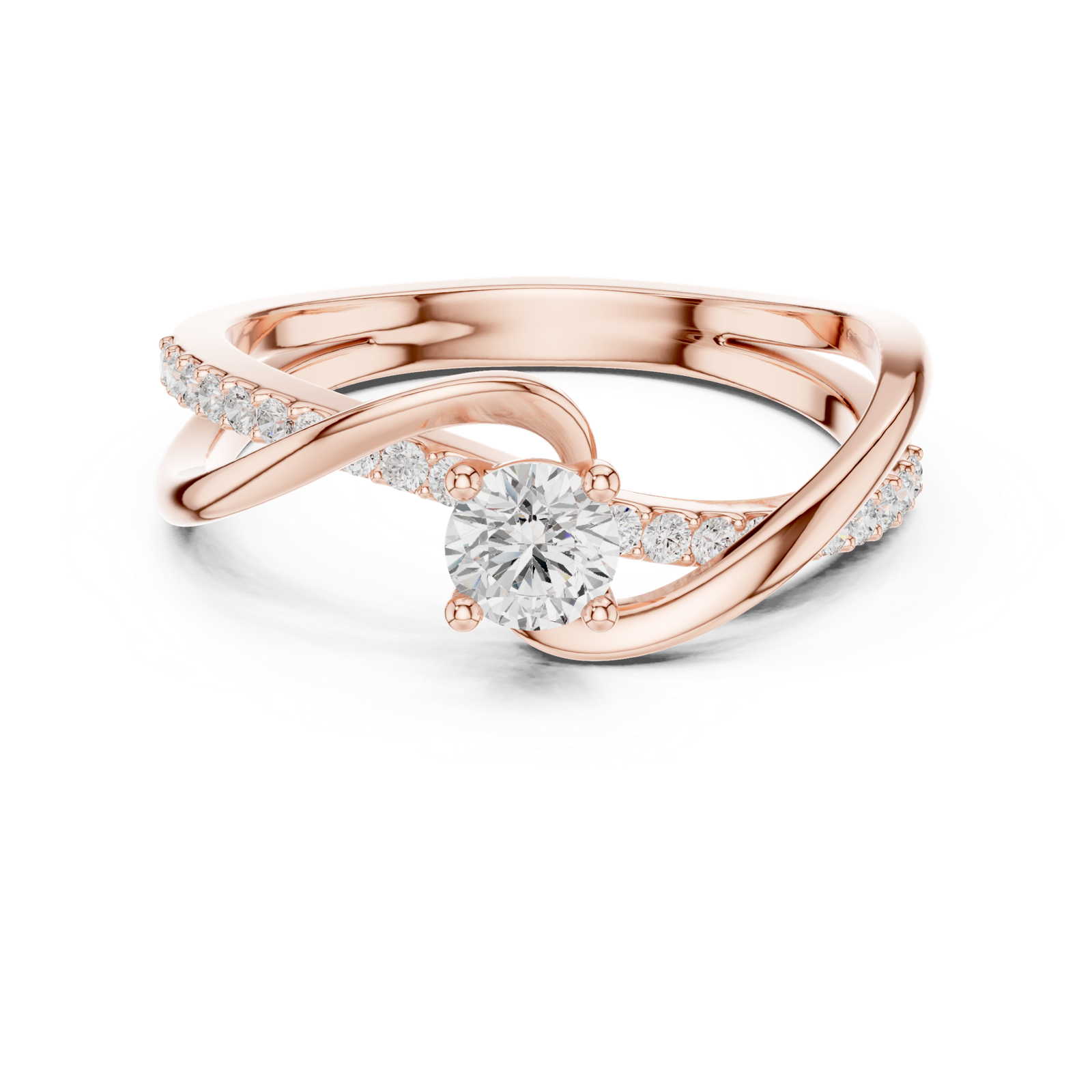 Gold Ring SBWR(39), Rose Gold, view 4