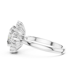 Gold Ring L03-1216, White Gold, view 3