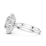 Gold Ring L03-1216, White Gold, view 3