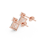 Gold Earrings AOMER105101-RPT, Rose Gold, view 2