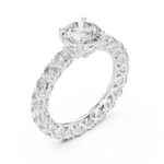 Gold Ring DDLR-693, White Gold, view 2
