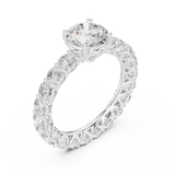 Gold Ring DDLR-693, White Gold, view 2