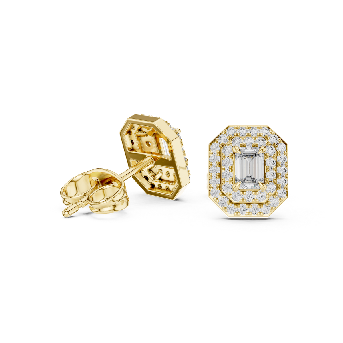 Gold Earrings 3-10002E_110_A, Yellow Gold, view 1