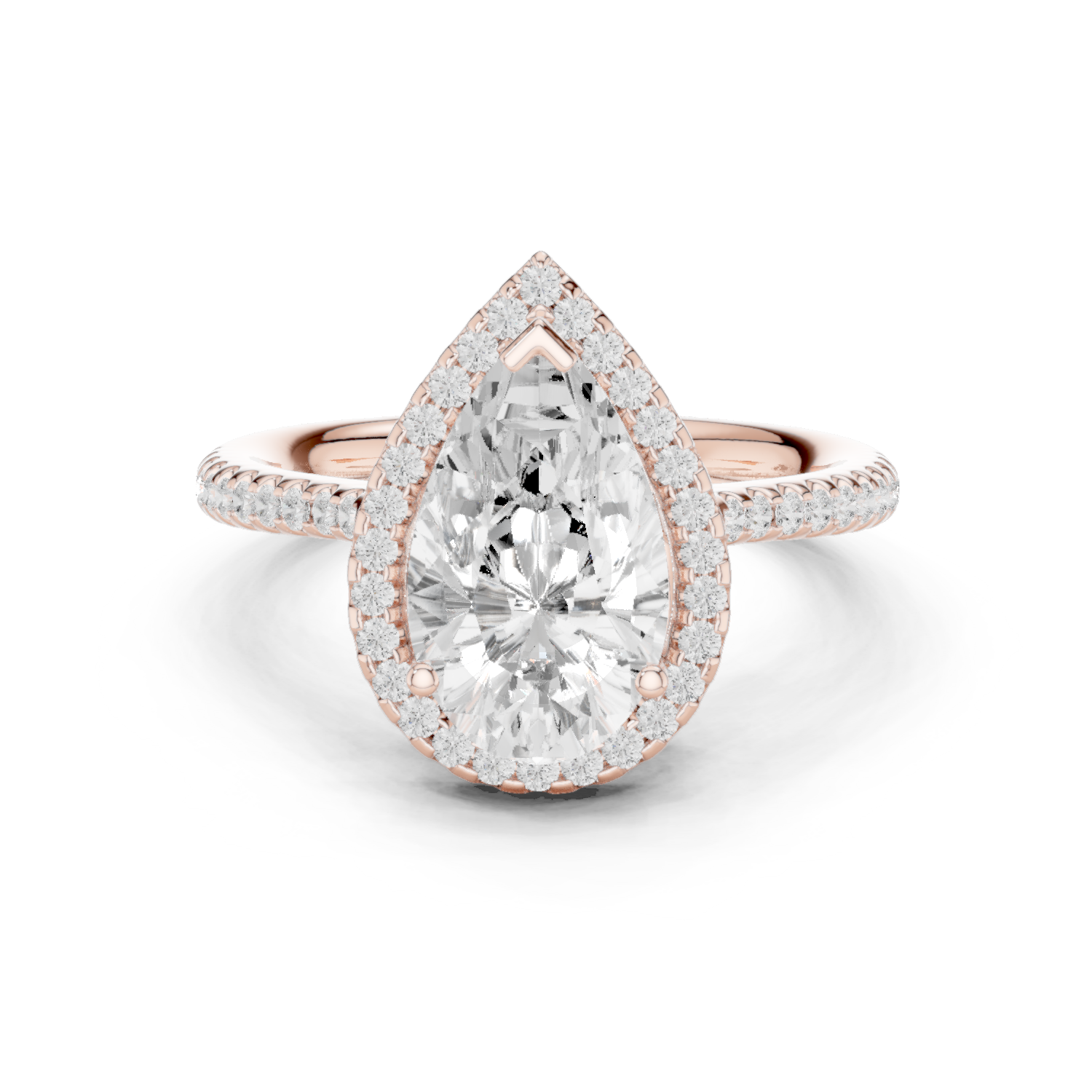 Gold Ring DDLR-747, Rose Gold