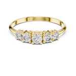Gold Ring HLR-105, Yellow Gold, view 4