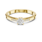 Gold Ring DDLR-838, Yellow Gold, view 4