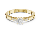 Gold Ring DDLR-838, Yellow Gold, view 4