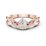 Gold Ring DDLR-829, Rose Gold