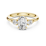 Gold Ring DDLR-727, Yellow Gold, view 4