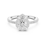 Gold Ring DDLR-445, White Gold, view 4