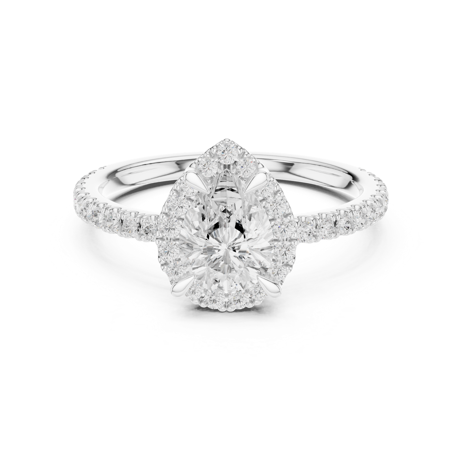 Gold Ring DDLR-445, White Gold, view 4