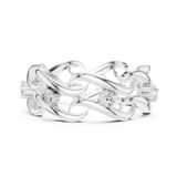 Gold Ring L22-R7, White Gold, view 3