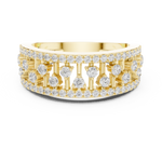 Gold Ring DDLR-775, Yellow Gold, view 4