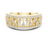 Gold Ring DDLR-775, Yellow Gold, view 4