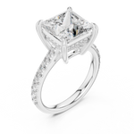 Gold Ring DDLR-250, White Gold, view 2