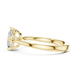 Gold Ring DDLR-569, Yellow Gold, view 3