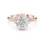 Gold Jewelry L35-123, Round center stone, Rose Gold, view 4