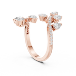 Gold Ring DDLR-852, Rose Gold, view 1