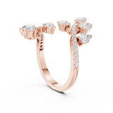 Gold Ring DDLR-852, Rose Gold, view 1