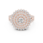 Gold Ring DDLR-761, Rose Gold, view 4