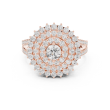 Gold Ring DDLR-761, Rose Gold, view 4