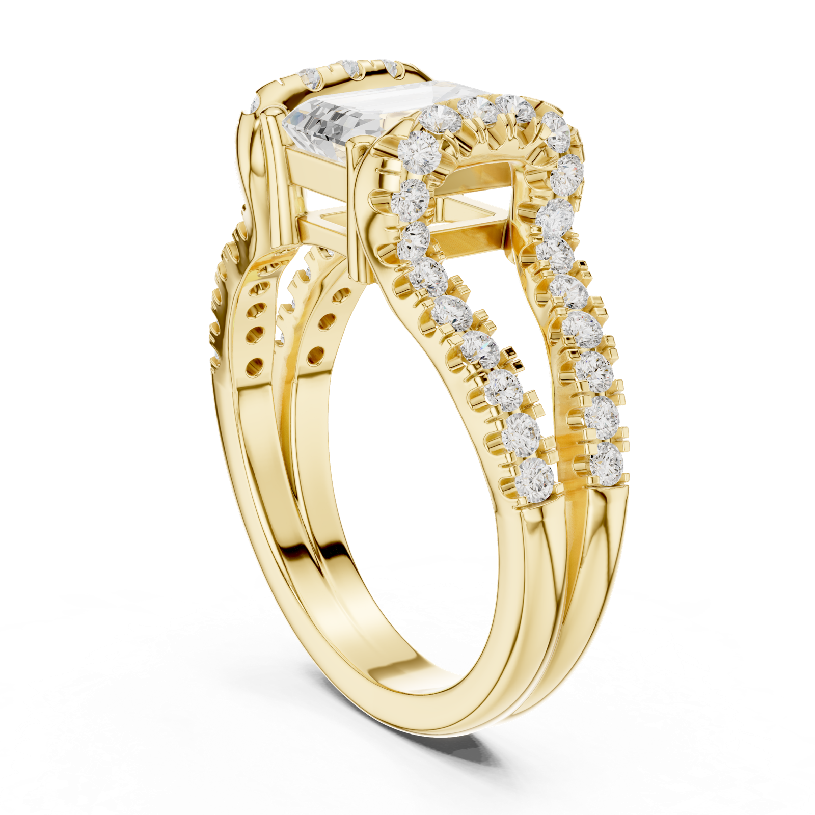 Gold Ring DDLR-409, Yellow Gold