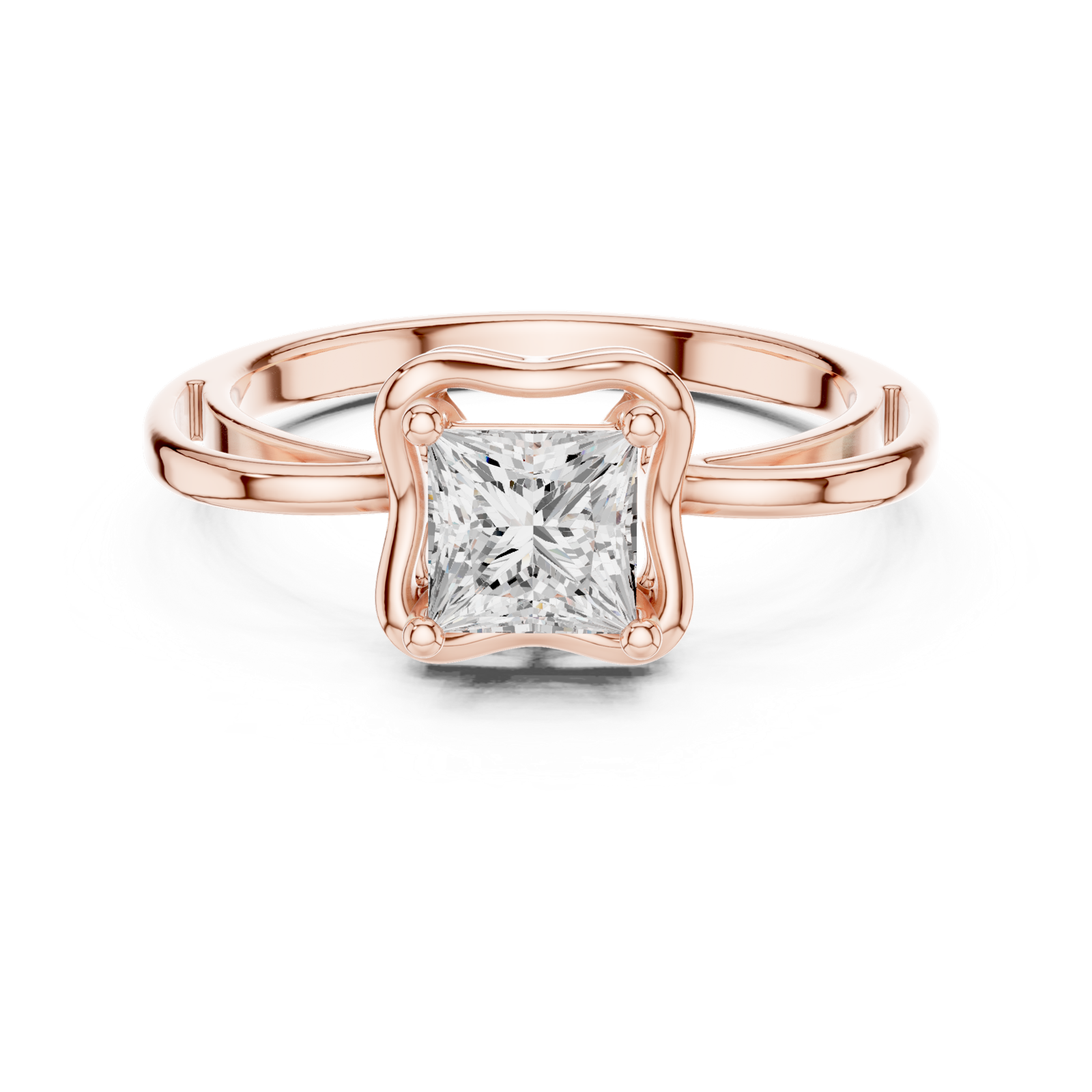 Gold Ring DDLR-514, Rose Gold