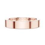 14K Solid Gold Lab Diamond Solitaire Ring, Rose Gold, view 3