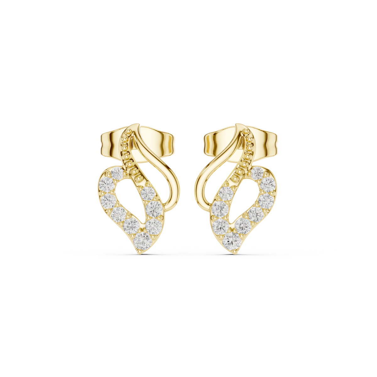 Gold Earrings SBER(22), Yellow Gold