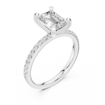 Gold Ring DDLR-886, White Gold, view 2