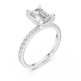 Gold Ring DDLR-886, White Gold, view 2