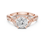Gold Ring DDLR-938, Rose Gold, view 4