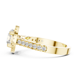 Gold Ring DDLR-345, Yellow Gold, view 3