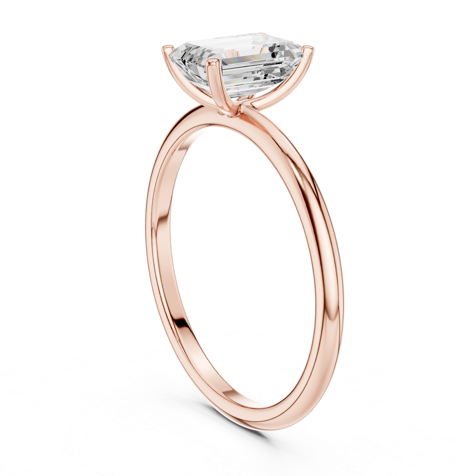 Gold Ring DDLR-1064, Rose Gold, view 1