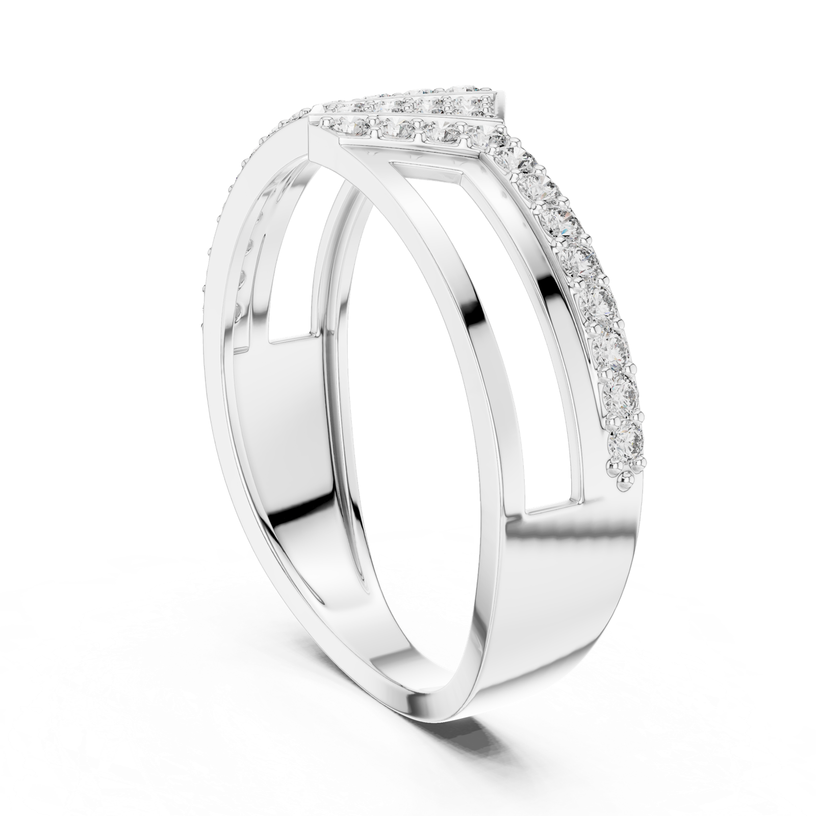Gold Ring LR-01 (21), White Gold