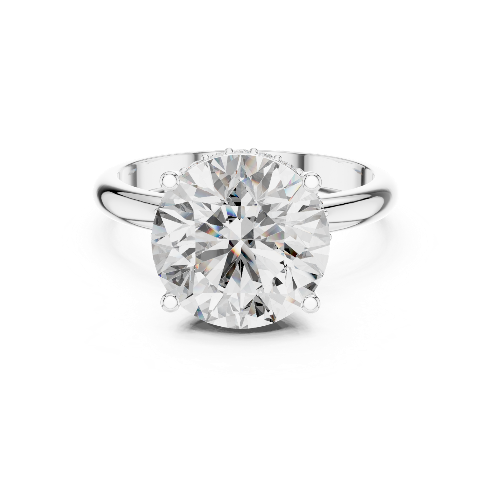Gold Ring LR-0051, White Gold, view 4